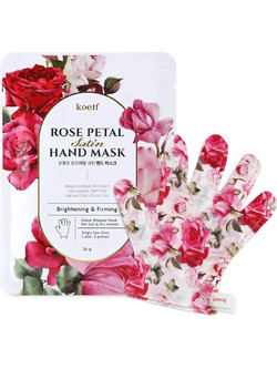 Petitfee Koelf Rose Petal Satin Ενυδατική Μάσκα Χεριών