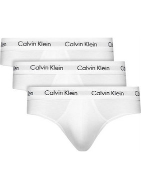 Calvin Klein Ανδρικά Σλιπ Βαμβακερά Λευκά 3Pack 0000U2661G-100