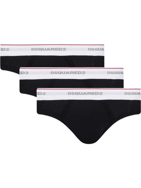 Dsquared2 Ανδρικά Σλιπ Βαμβακερά Μαύρα 3Pack DCX300060-001