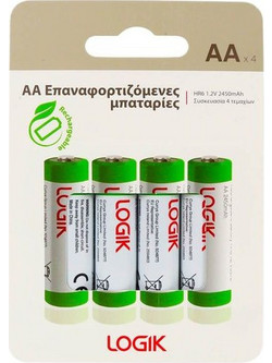 Logik Rechargeable ΑΑ 2450mAh 4τμχ