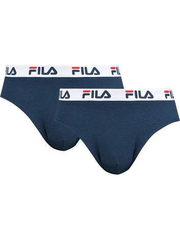 Fila Ανδρικά Σλιπ Βαμβακερά Navy Μπλε 2Pack FU5015-321