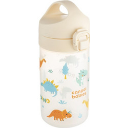 Canpol Babies Junior Dino Παιδικό Παγούρι Πλαστικό BPA Free Μπεζ 400ml