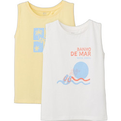 Zippy Σετ Παιδικά T-Shirt Αμάνικα Λευκό Κίτρινο 31078343041