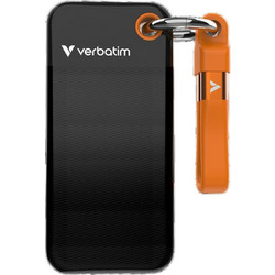 Verbatim Pocket 512GB Εξωτερικός Σκληρός Δίσκος SSD 2.5" USB-C USB 3.2 Black Orange