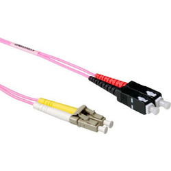 ACT LC-SC Καλώδιο Οπτικής Ίνας 10m Purple RL8710