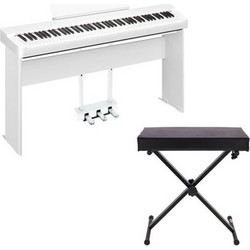 Yamaha P-225 Home Bundle Ηλεκτρικό Πιάνο Stage με 88 Βαρυκεντρισμένα Πλήκτρα White