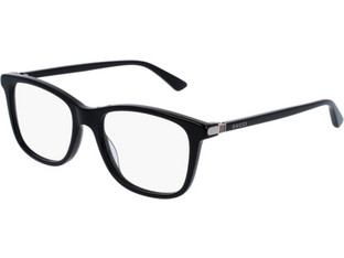 Gucci GG0018O-005 Ανδρικός Σκελετός Γυαλιών Οράσεως Κοκάλινος Μαύρος