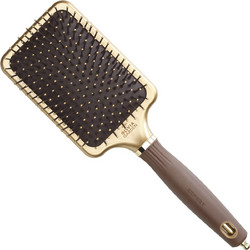 Olivia Garden Gold & Brown Large Βούρτσα Μαλλιών για Ξεμπέρδεμα Καφέ