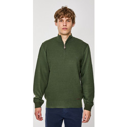 Lexton Eric Half Zip Ανδρική Πλεκτή Μπλούζα με Φερμουάρ Χακί 17.36