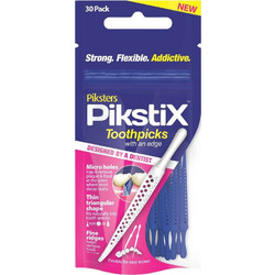 Piksters Pikstix V2 Μεσοδόντιες Οδοντογλυφίδες Μπλε 30τμχ