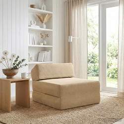 vidaXL Πολυθρόνα Κρεβάτι Ανακλινόμενη Γκρι 900066