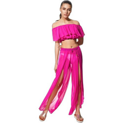 Milena By Paris Γυναικείο Καλοκαιρινό Crop Top Φούξια 040118