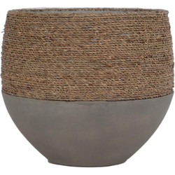 Soulworks Concrete XL Γλάστρα Στρογγυλή Τσιμεντένια 41x36cm 0830035