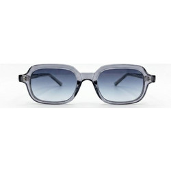 Enzo SZ8807 C6 Ανδρικά Γυαλιά Ηλίου Τετράγωνα Κοκάλινα Γκρι με Μπλε Φακό