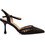 Versace 19V69 Γόβες Slingback Δερμάτινες με Λεπτό Χαμηλό Τακούνι Μαύρες AM5H108-988