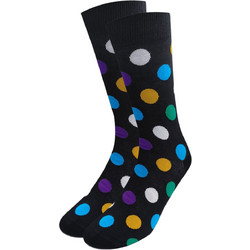 NODO Dots Ανδρικές Κάλτσες Ψηλές Μαύρες S14582