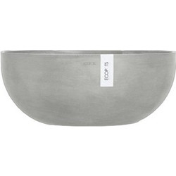 Ecopots Sofia Wall Κρεμαστή Γλάστρα Εξωτερικού Χώρου Οβάλ Πλαστική Γκρι Λευκή 31758-4646