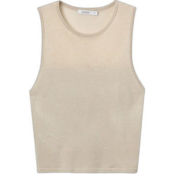 Tiffosi Rhaenura Γυναικείο Καλοκαιρινό Crop Top Μπεζ 10065342-134