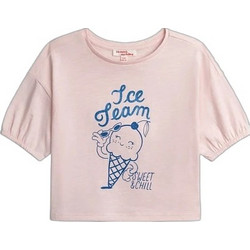 Dpam Sweet & Chill Παιδικό T-Shirt Κοντομάνικο Ροζ Royal Blue ZASOLTI1