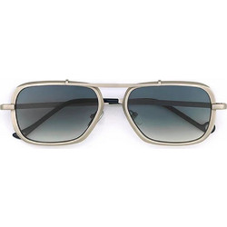 Eyepetizer 1-OP-2655-17-145 Ανδρικά Γυαλιά Ηλίου Aviator Μεταλλικά Λευκά με Μπλε Φακό
