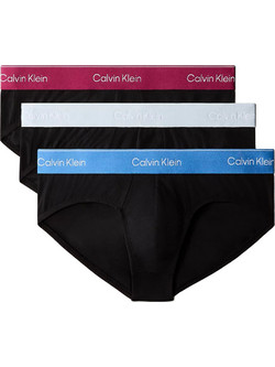 Calvin Klein Ανδρικά Σλιπ Βαμβακερά Μαύρα 3Pack LV00NB4388-4M5