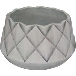 MarHome Κασπώ Πήλινο Γκρι Λευκό 22x13cm 06-00-23427