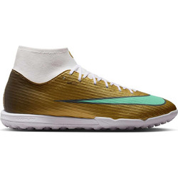 Nike Mercurial Mercurial "Kylian Mbappe" TF IR0787-701 Ποδοσφαιρικά Παπούτσια με Σχάρα και Καλτσάκι Χρυσά