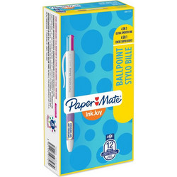 Papermate Inkjoy Quatro Fun Στυλό Διαρκείας Πολύχρωμο 12τμχ