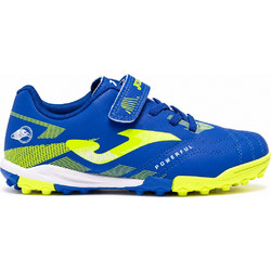 Joma Powerful Jr 26 FG POJW2604TFV Παιδικά Ποδοσφαιρικά Παπούτσια με Τάπες Μπλε Κίτρινα