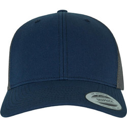Flexfit Retro Trucker 2-Tone Ανδρικό Καπέλο Jockey με Δίχτυ Snapback Υφασμάτινο Navy Μπλε Ανθρακί 6606T-13440