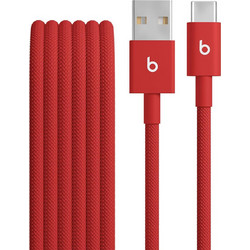 Beats MFEJ4ZM/A Braided USB-A to Lightning Cable 1.5m Red