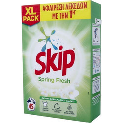 Skip Spring Fresh Σκόνη Πλυντηρίου 45 Μεζούρες 2.925kg