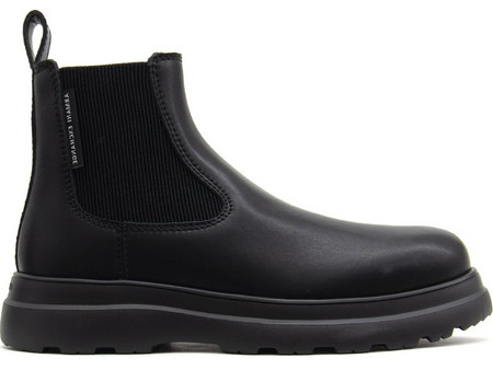 Armani Exchange Ανδρικά Chelsea Μποτάκια Δερμάτινα Μαύρα XM003645-AF17328-UC001