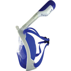BlueWave Μάσκα Θαλάσσης με Αναπνευστήρα Άσπρη Μπλε 61058