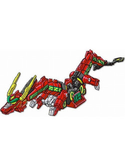 Playmates Toys Mighty Morphin Power Rangers Thunderzord Red Dragon Φιγούρα Δράσης για 6+ Ετών