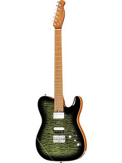 Harley Benton Fusion-T II Ηλεκτρική Κιθάρα T Style με Μαγνήτες HH & Ταστιέρα Maple Quilt Black Burst Gloss