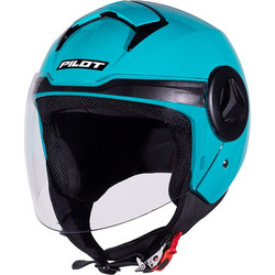 Pilot Helmets Arrow Gloss Petrol Κράνος Μηχανής Jet 1200gr