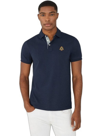 Hackett Ανδρική Μπλούζα Polo Κοντομάνικη Navy Μπλε HM563267