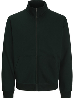 Jack & Jones Ανδρική Ζακέτα Φούτερ με Φερμουάρ Κυπαρισσί 12298690