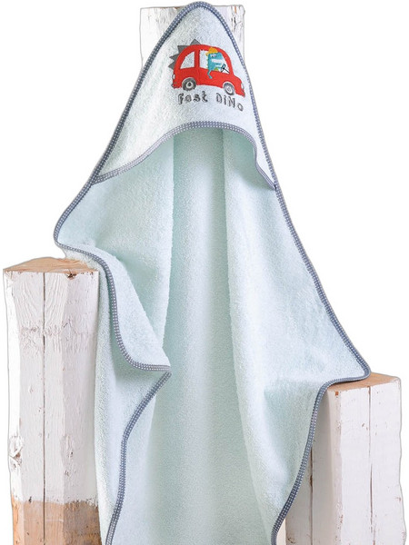 Rythmos Fast Dino Βρεφικό Μπουρνούζι Κάπα Γαλάζιο 75x75cm