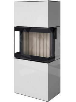 Spartherm Largo S Steel White Ivory Eboris 1300 Ατσάλινη Ξυλόσομπα Αερόθερμη 11.4kW