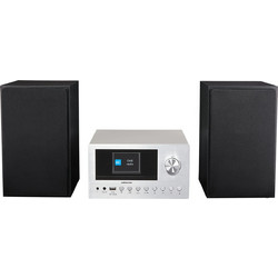 Medion P85003 Ηχοσύστημα Hi-Fi 2.0 με CD / Digital Media Player και Wi-Fi Silver
