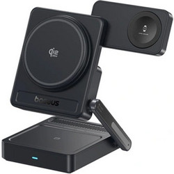 Baseus PicoGo AF21 3in1 Ασύρματος Φορτιστής Qi2.2 Pad με Θύρα USB-C 35W