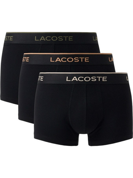 Lacoste Ανδρικά Μποξεράκια Σετ 3Pack Μαύρα 35H4967-V74