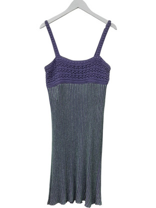 Missoni Mini Καλοκαιρινό Καθημερινό Φόρεμα Μεταξωτό Ανθρακί 2DA98U0-MM0936