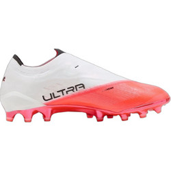 Puma Ultra Nitro 7 Ultimate LL AG AG109611-01 Ποδοσφαιρικά Παπούτσια με Τάπες και Καλτσάκι Ροζ Λευκά