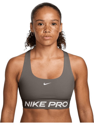 Nike Pro 365 Αθλητικό Μπουστάκι με Μέτρια Στήριξη Χακί IQ1035-256