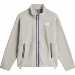 The North Face Γυναικεία Ζακέτα Fleece Μακριά με Φερμουάρ Εκρού NF0A88Z3-QLI