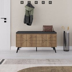 Hanah Home Παπουτσοθήκη Σκαμπό Μοριοσανίδας M107xΠ35xΥ55cm 855DTE5124