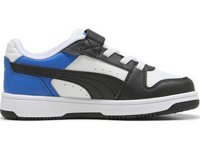 Puma Rebound Slam Παιδικά Sneakers Μαύρα Μπλε Λευκά 408293-08